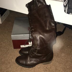 Brown Combat Boots